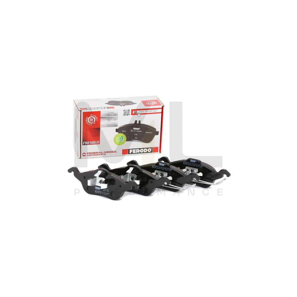 Ferodo Premier FDB1318B Brake Pad Set for Ford Focus Not Prepared for Wear Indicator, With Piston Clip, With Spring