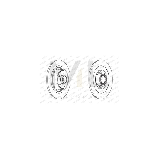 Ferodo Premier DDF1655-1 Brake Disc Solid, With Abs Sensor Ring