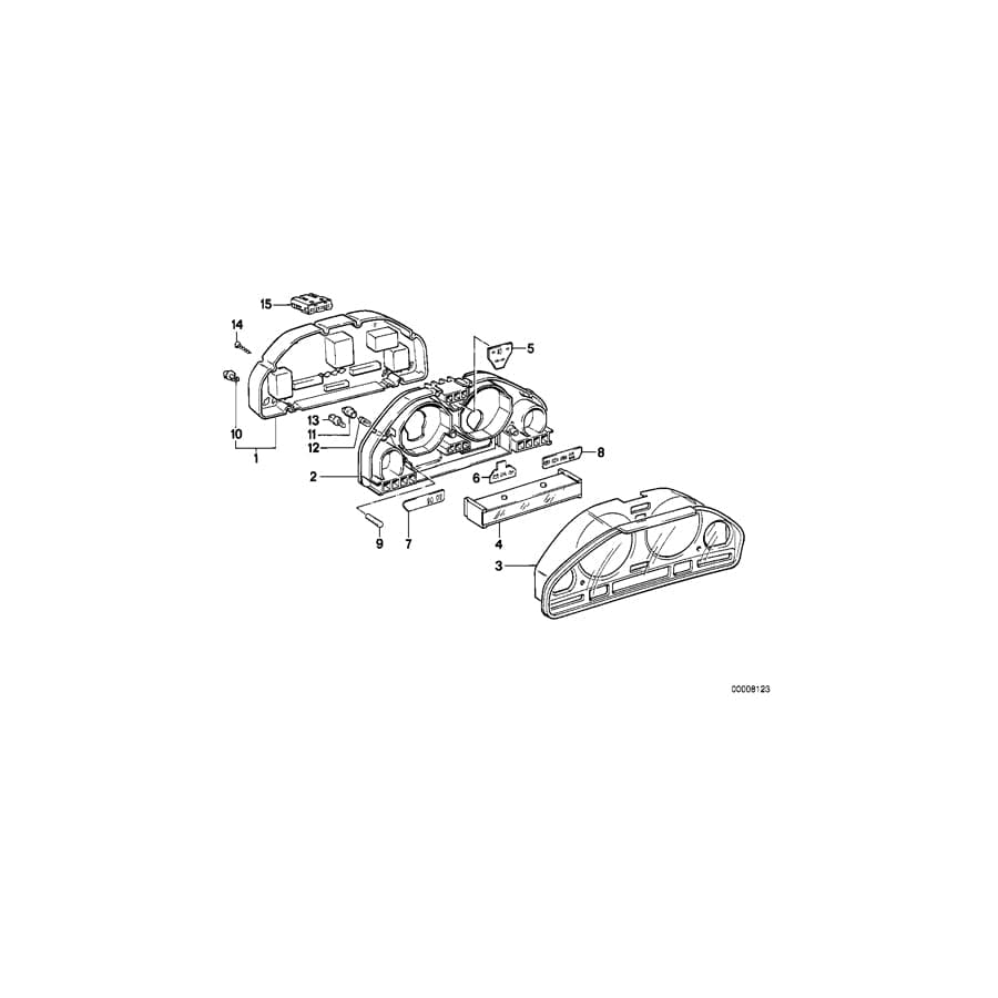Genuine BMW 62111378566 E34 E32 Dashboard Support (Inc. 530i, M5 3.6 & 735i)