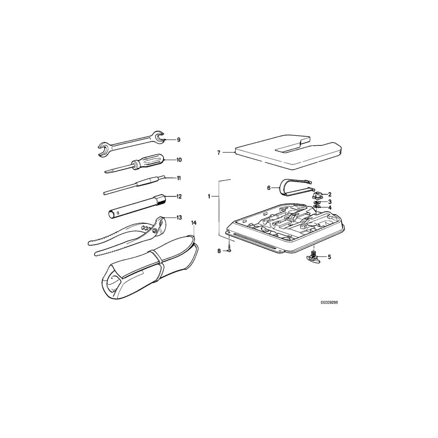 Genuine BMW 71111128913 E30 Roadster Tool Box (Inc. 325e, M3 & 320is)