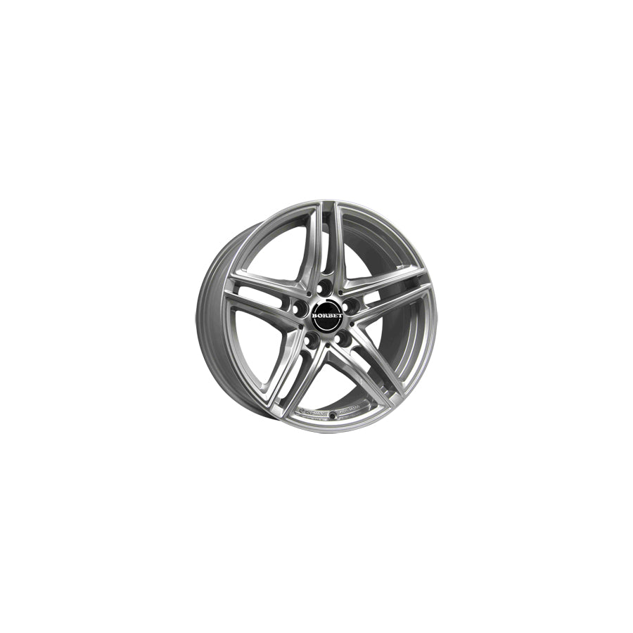 Borbet XR 8x17 ET30 XR 80730120572,5BS/T Brilliant Silver Wheel