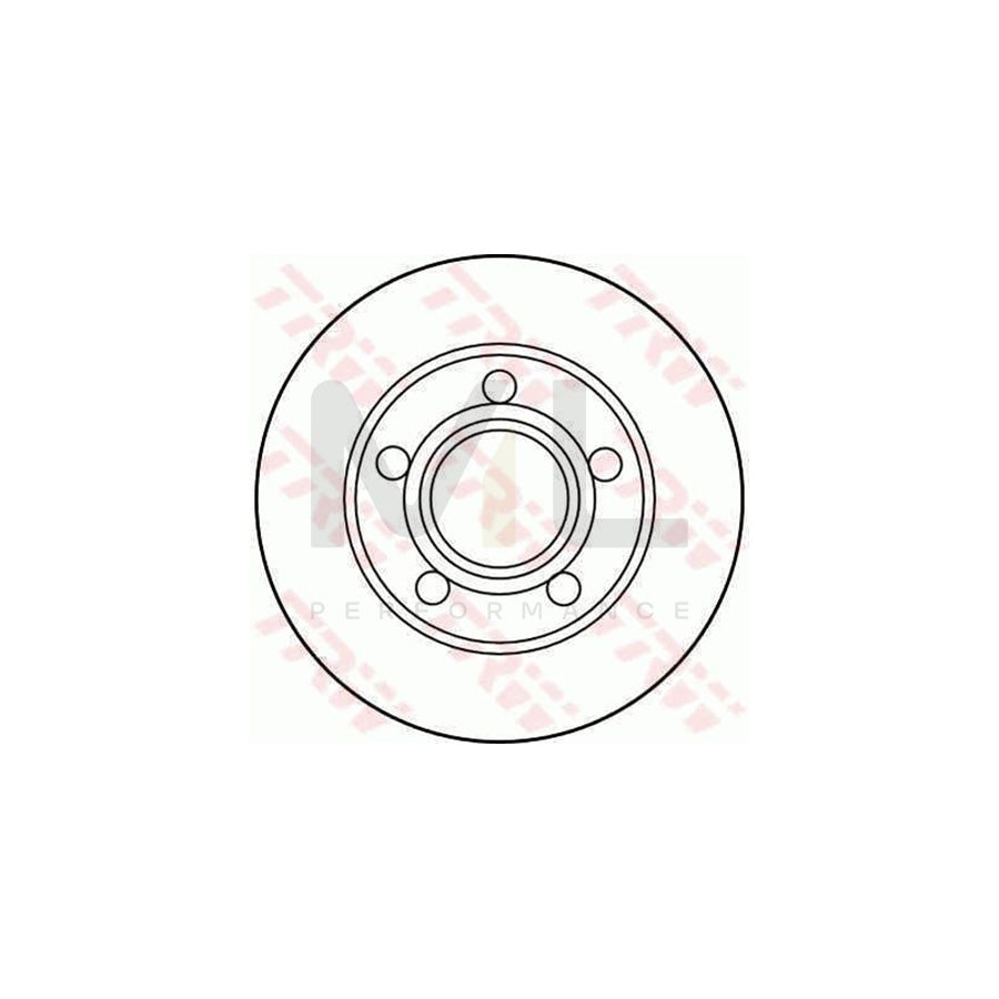 TRW DF2655 Brake Disc Solid  - 1 piece