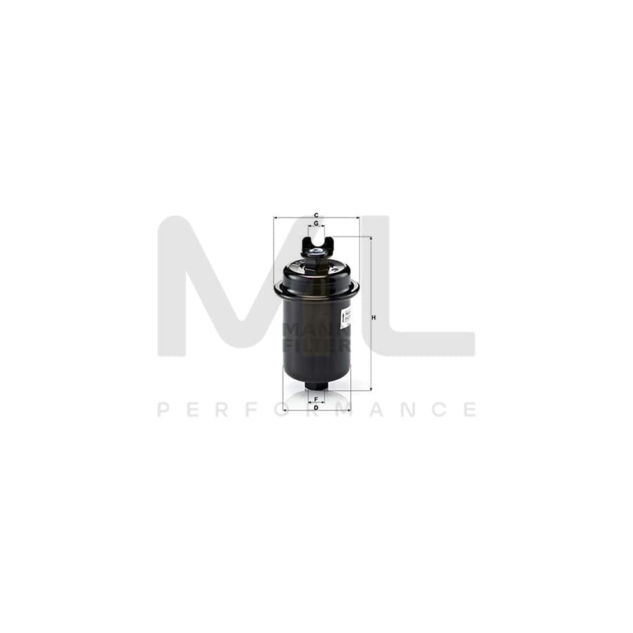 MANN-FILTER WK 612/4 Fuel filter In-Line Filter