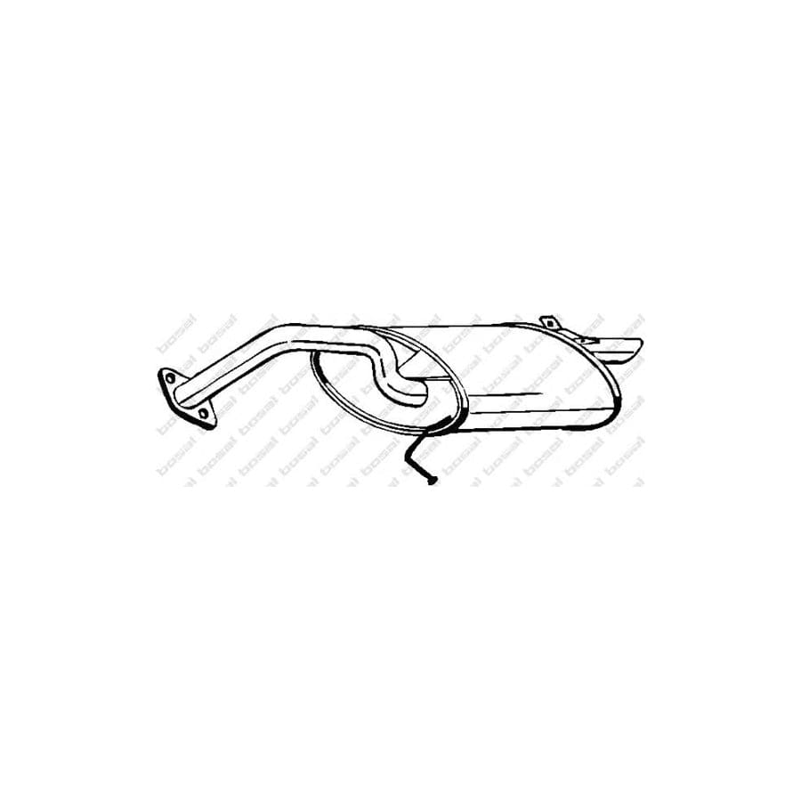 Bosal 228-889 Rear Silencer for Toyota Corolla