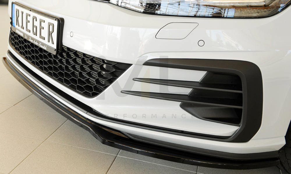 Rieger 00088148 VW Mk7 Golf Front Splitter (GTI, GTD & GTE) 8 | ML Performance UK Car Parts