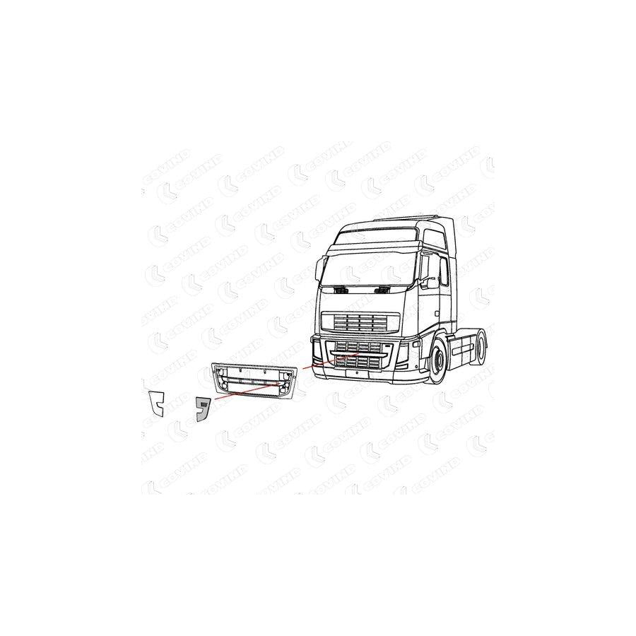 Covind 3Fh/157 Cover, Radiator Grille