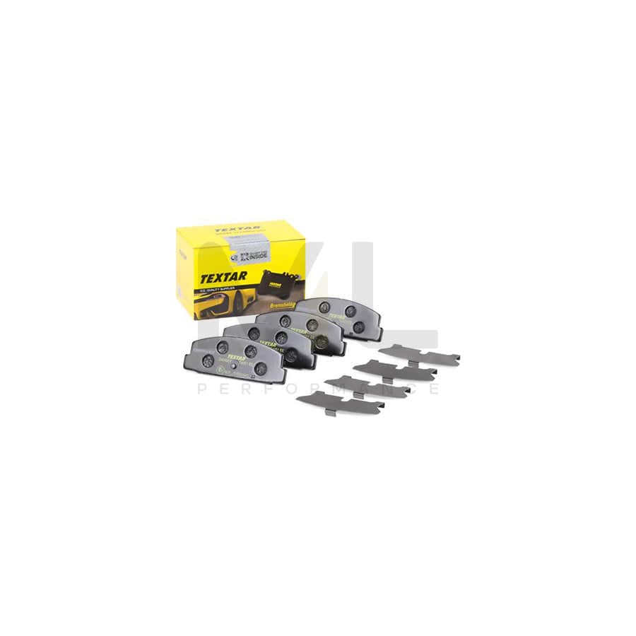 TEXTAR 2404501 Brake pad set not prepared for wear indicator