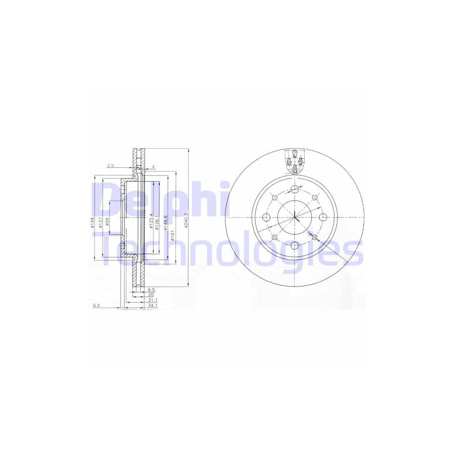 Delphi Bg3839 Brake Disc