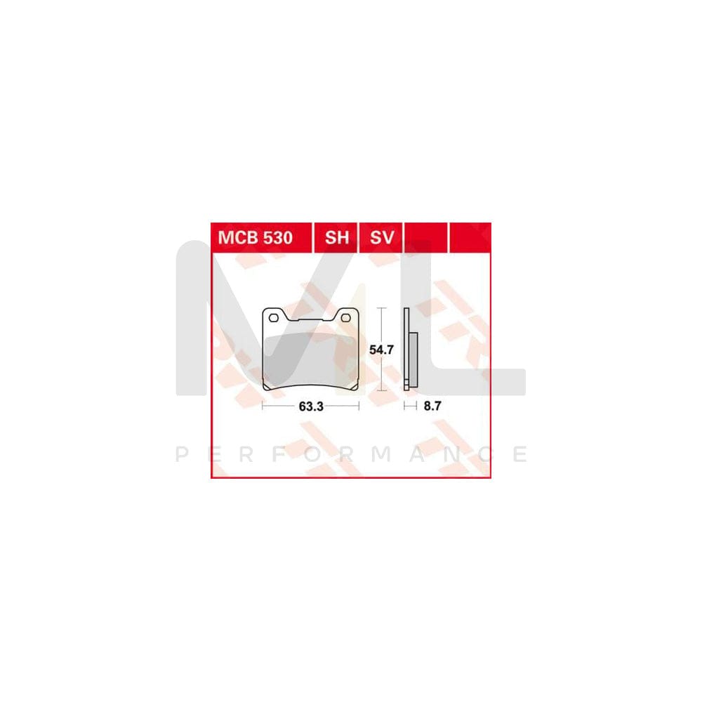 TRW Sinter Street Mcb530Sv Brake Pad Set