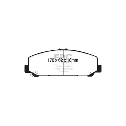 EBC PDKF2256 Infiniti QX80 Ultimax Front Brake Pad & Plain Disc Kit 2 | ML Performance UK Car Parts
