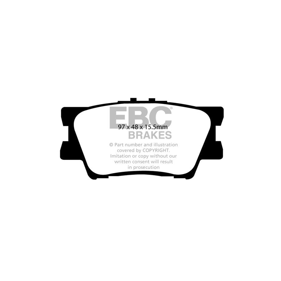 EBC DP61793 Toyota Rav 4 Greenstuff Rear Brake Pads - Akebono Caliper 2 | ML Performance UK Car Parts