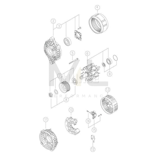MAHLE ORIGINAL MG 556 Alternator 14V, 90A | ML Performance Car Parts