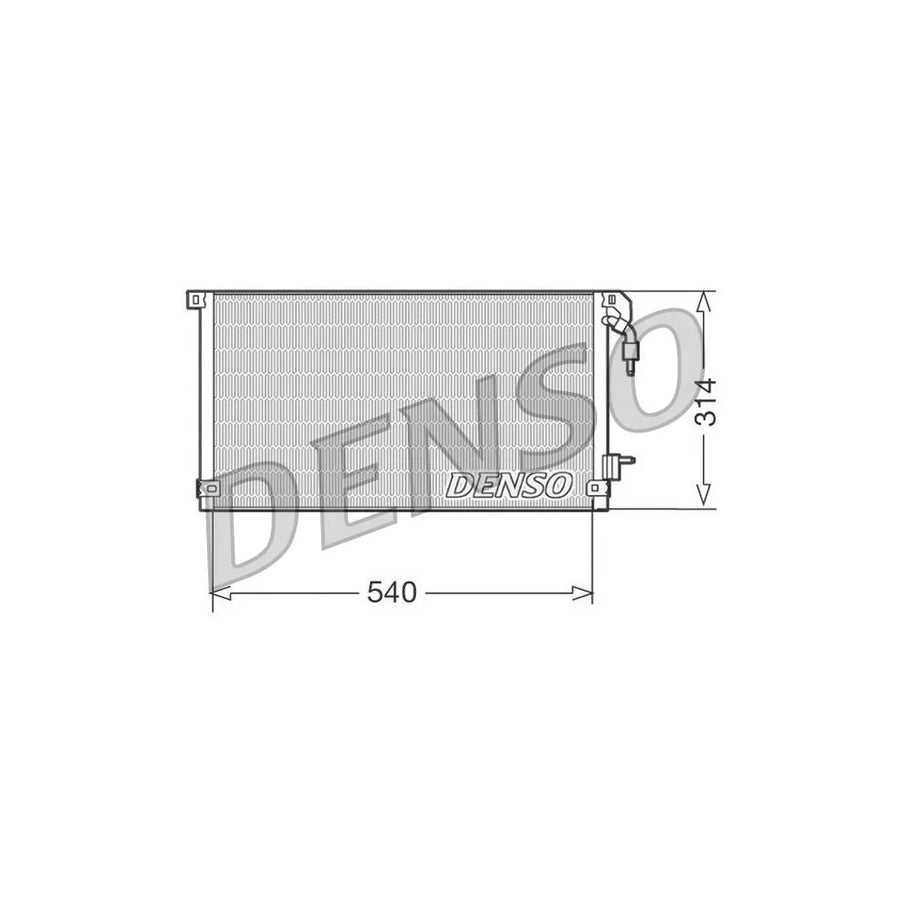 DENSO DCN21003 Air Conditioning Condenser for Peugeot 106 II Hatchback (1A, 1C)