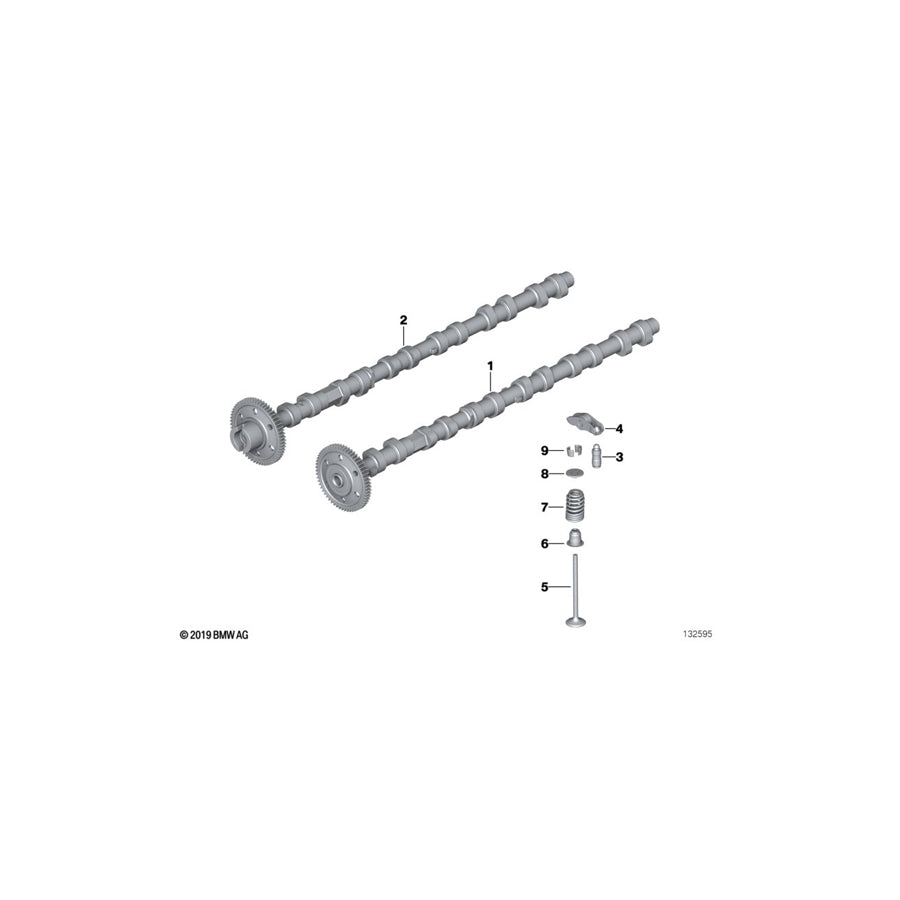 Genuine BMW 11317791579 E64 E60 E70 Inlet Camshaft (Inc. X5 3.5d, X3 3.0sd & X6 30dX)
