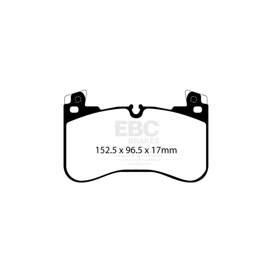 EBC DP42401R Land Rover Yellowstuff Front Brake Pads - TRW Caliper 2 | ML Performance UK Car Parts