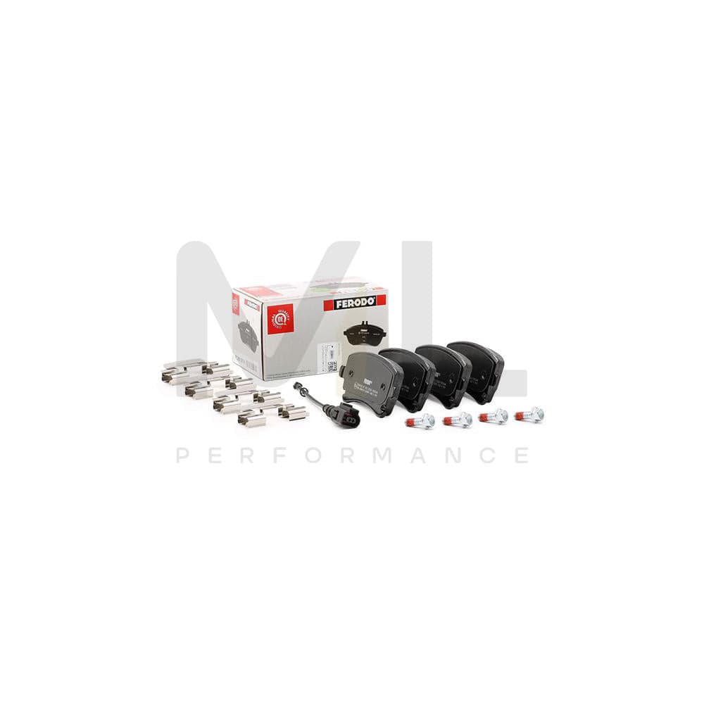 Ferodo Premier FVR1644 Brake Pad Set Incl. Wear Warning Contact, With Brake Caliper Screws, With Accessories