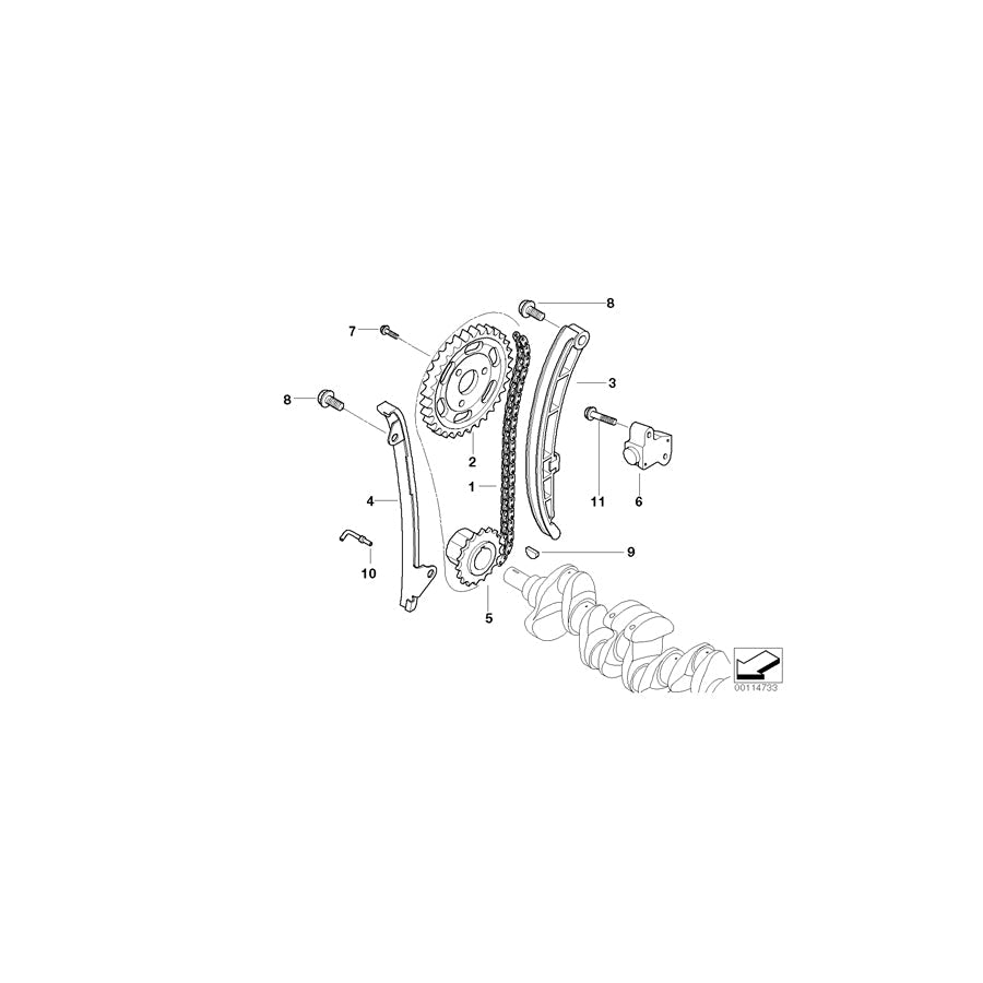 Genuine BMW 11317790963 R50 Chain Tensioner (Inc. One D)