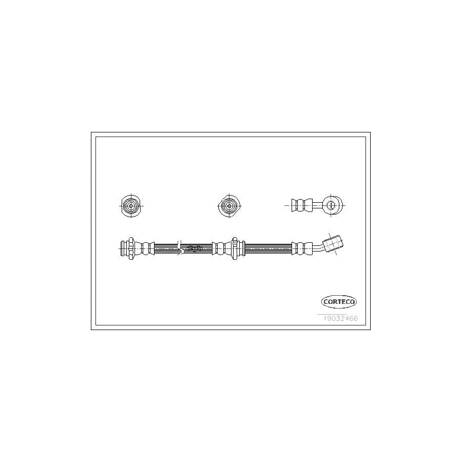 Corteco 19032466 Brake Hose for Nissan Almera I Saloon (N15)