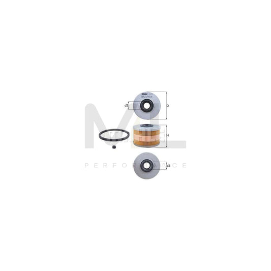 MAHLE ORIGINAL KX 79D Fuel filter Filter Insert | ML Performance Car Parts
