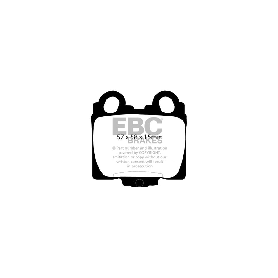 EBC PD01KR440 Lexus Toyota Greenstuff Rear Brake Pad & Plain Disc Kit 2 | ML Performance UK Car Parts