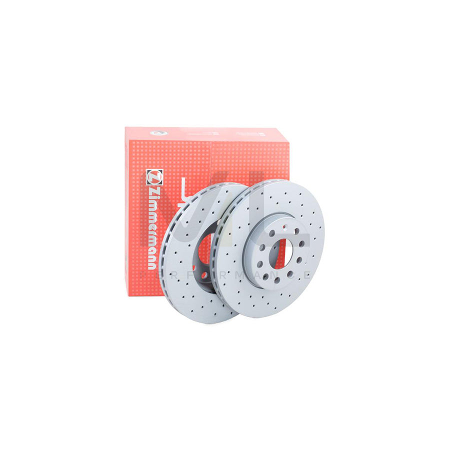 ZIMMERMANN SPORT COAT Z 600.3221.52 Brake Disc Internally Vented, Perforated, Coated, High-carbon  - 1 piece