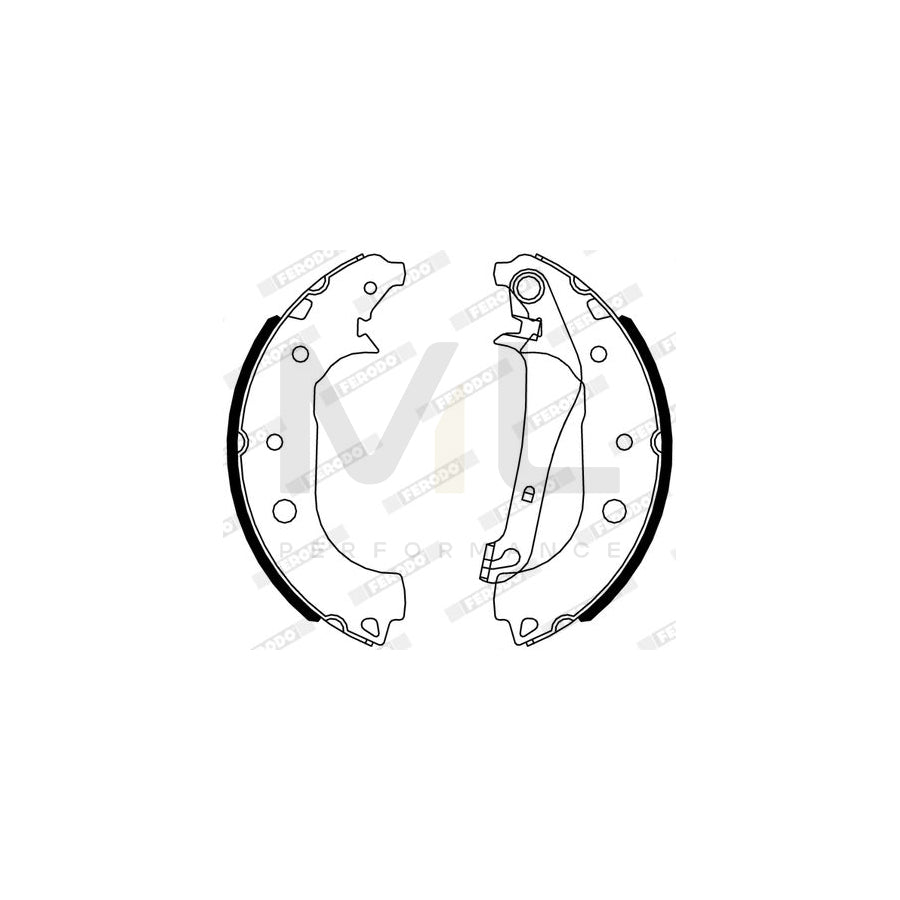 Ferodo FSB4319 Brake Shoe Set for Ford Ecosport Mk2
