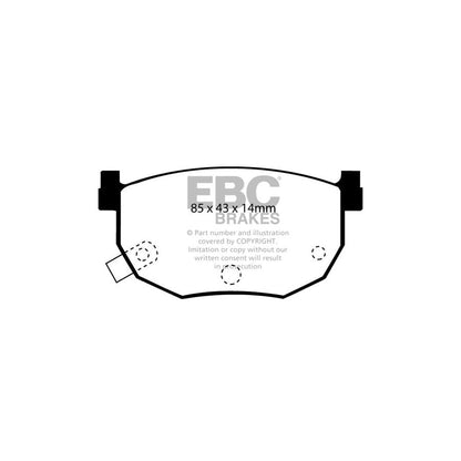 EBC PDKR474 Kia Cerato Ultimax Rear Brake Pad & Plain Disc Kit - Sumitomo Caliper 2 | ML Performance UK Car Parts