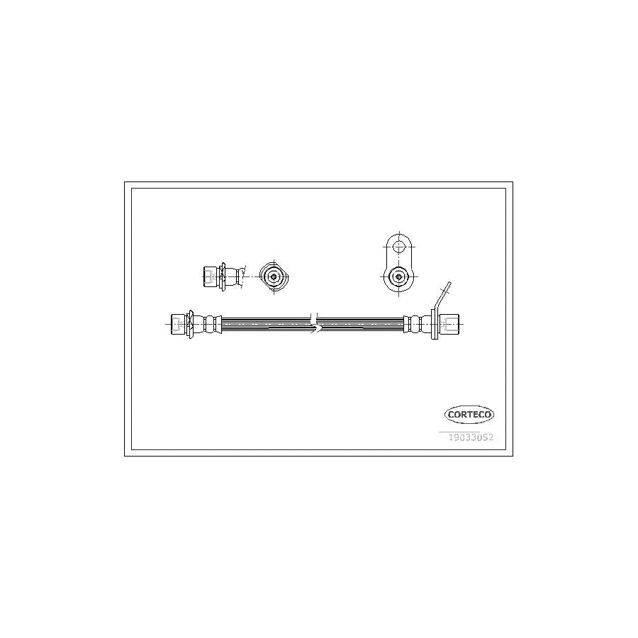 Corteco 19033052 Brake Hose for Toyota Avensis
