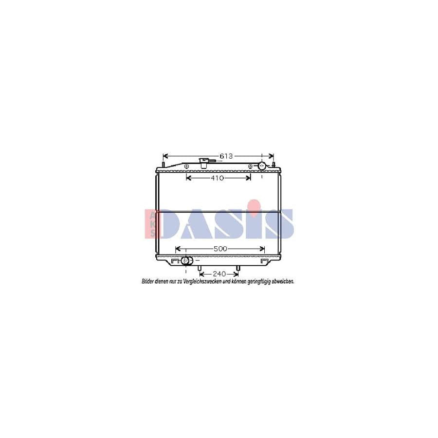 AKS Dasis 070128N Engine Radiator for Nissan Terrano II Off-Road (R20)