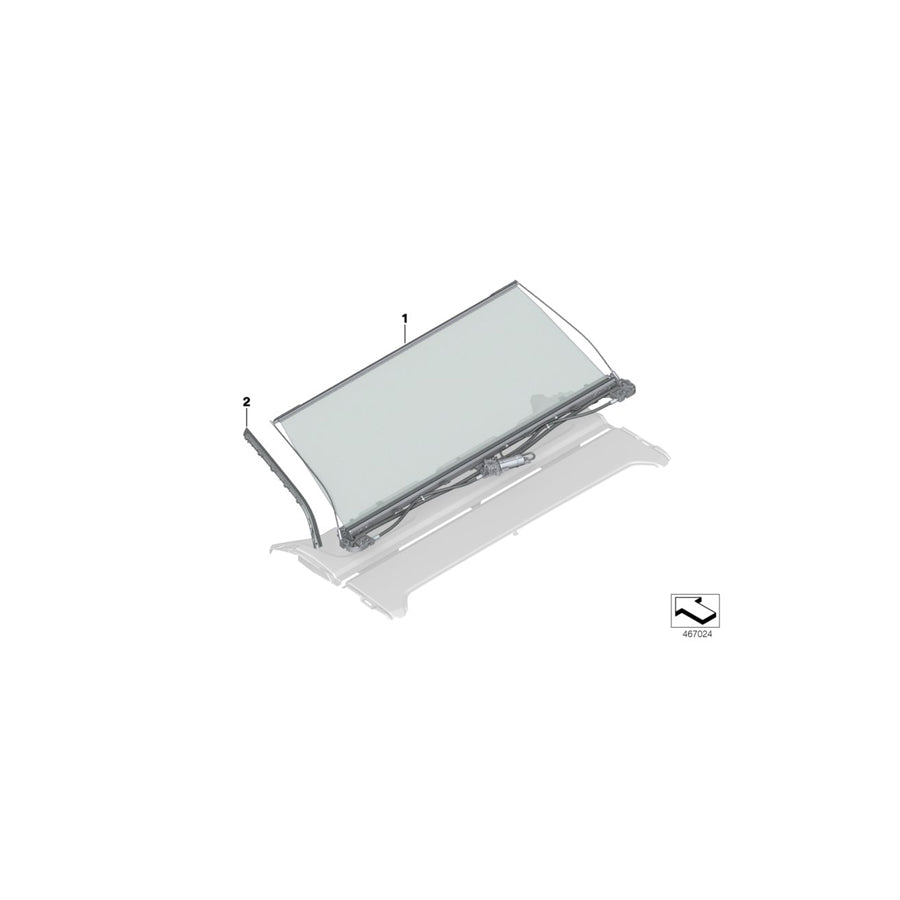 Genuine BMW 51467990174 G11 G12 Guide Rail Right RAUCHWEIß (Inc. 750LiX 4.0, 750dX & 750i)