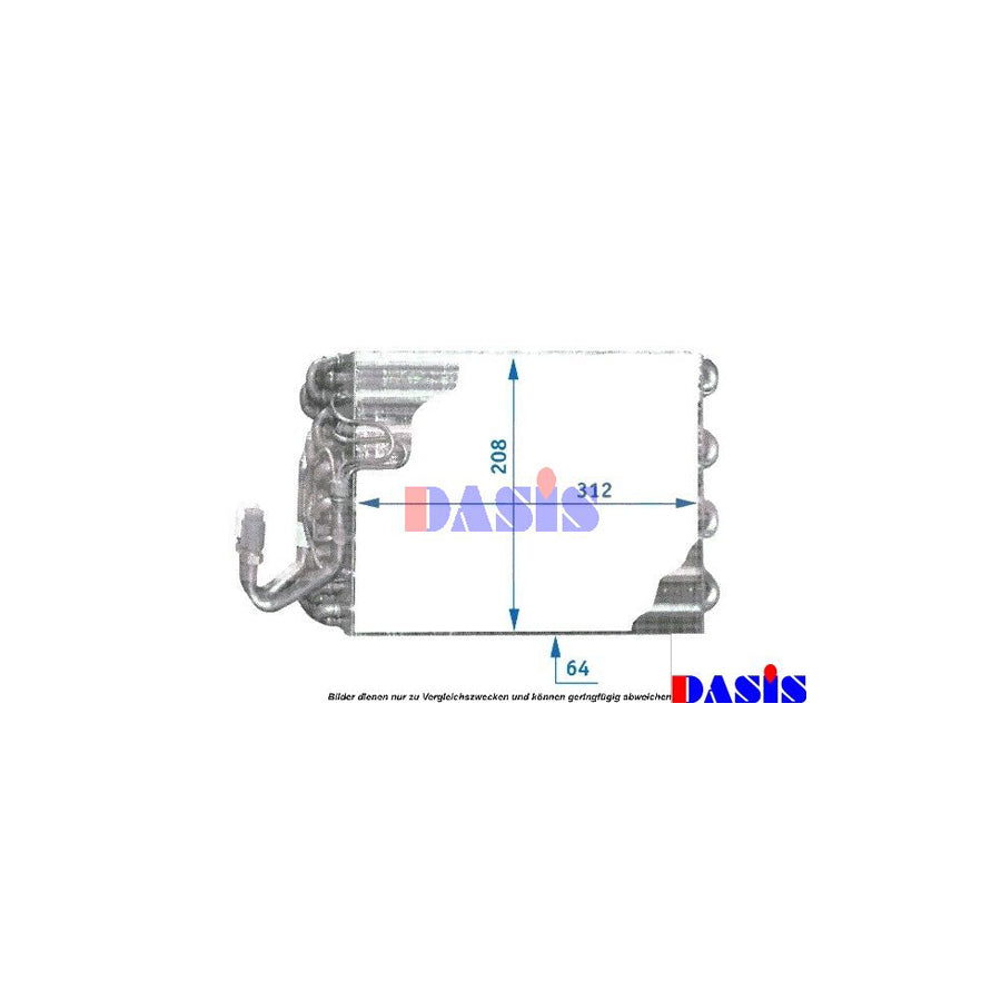 AKS Dasis 821130N Air Conditioning Evaporator Suitable for Mercedes-Benz G-Class
