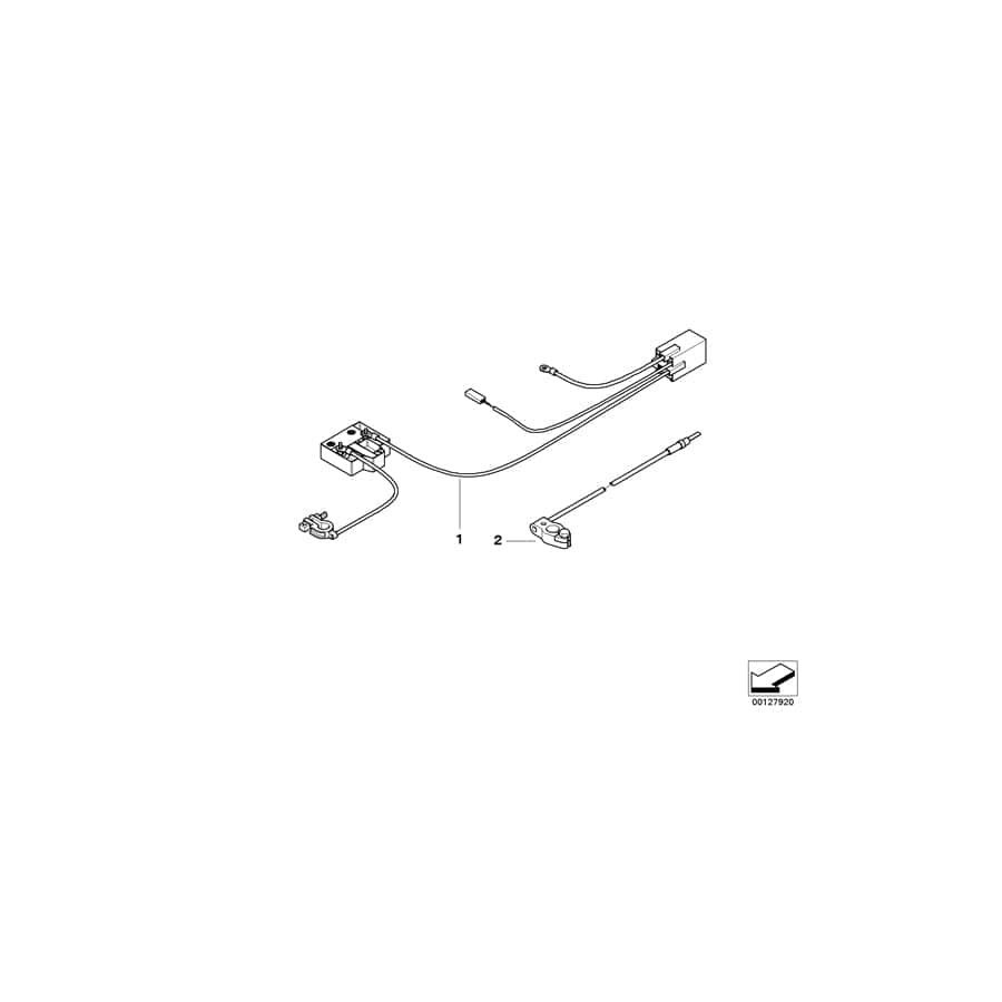 Genuine BMW 61128386637 E46 Battery Cable 2Nd Battery B+ (Inc. 320d, 330xd & 316i 1.9)