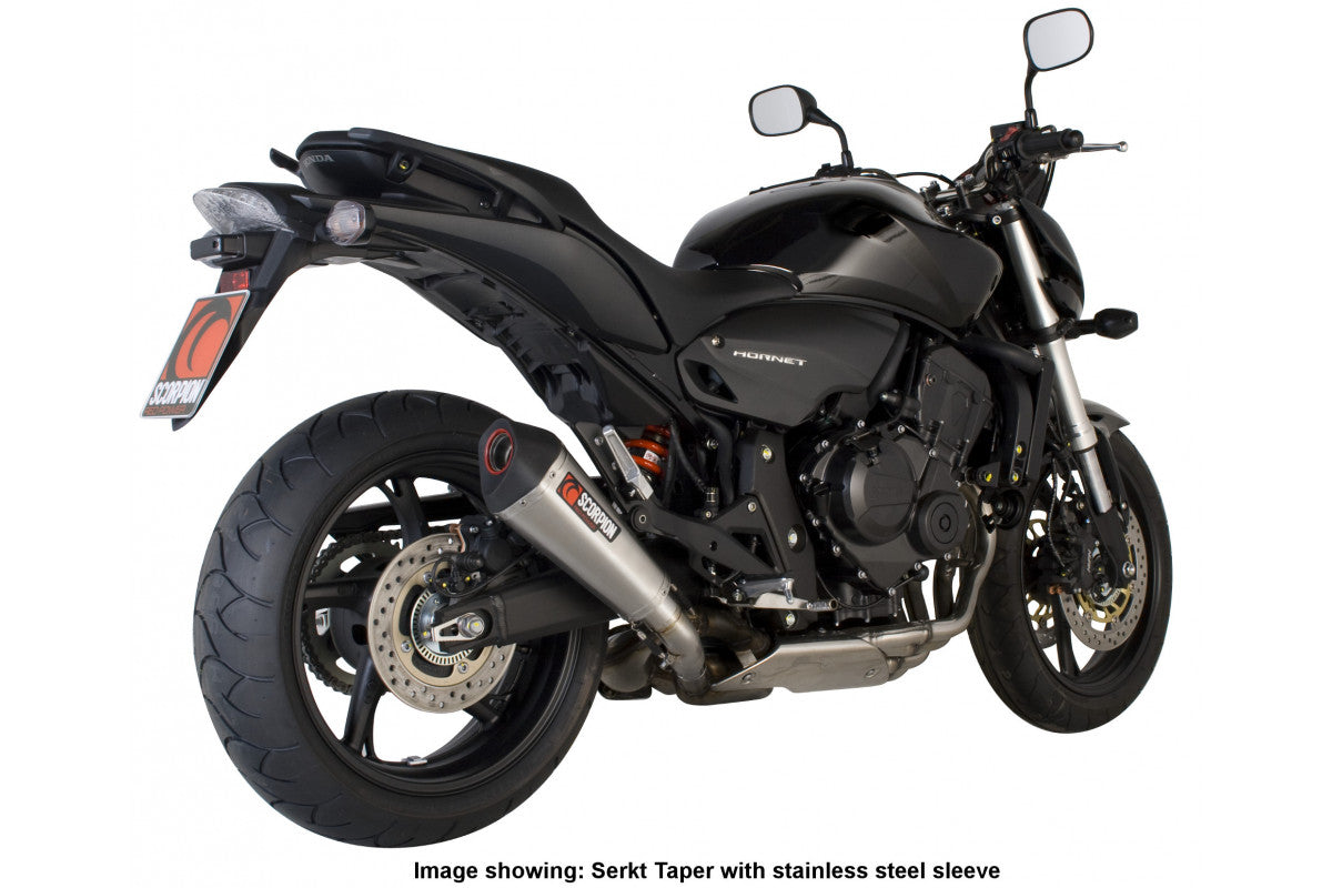 Scorpion RHA93TEO Honda CB600 Hornet Serket Taper Slip-On - Titanium Sleeve | ML Performance UK UK