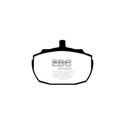 EBC PD11KF836 TVR Greenstuff Front Brake Pad & GD Disc Kit - Girling/TRW Caliper (Inc. 400, 420, 450) 2 | ML Performance UK Car Parts