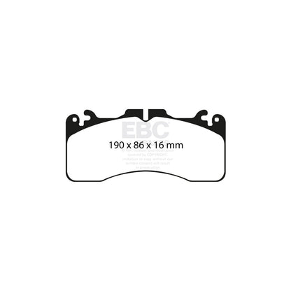 EBC DP31867C Lexus Redstuff Front Brake Pads - Advics/Brembo Caliper 2 | ML Performance UK Car Parts