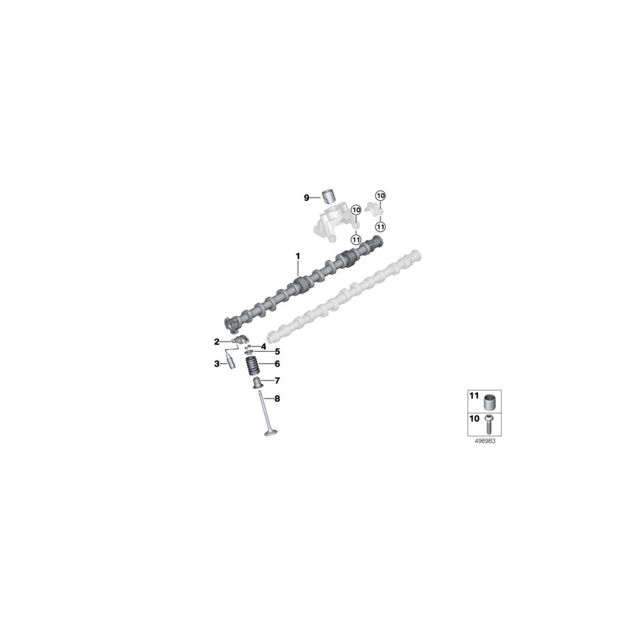 Genuine BMW 11318053395 Camshaft Exhaust (Inc. X3 M & X4 M)