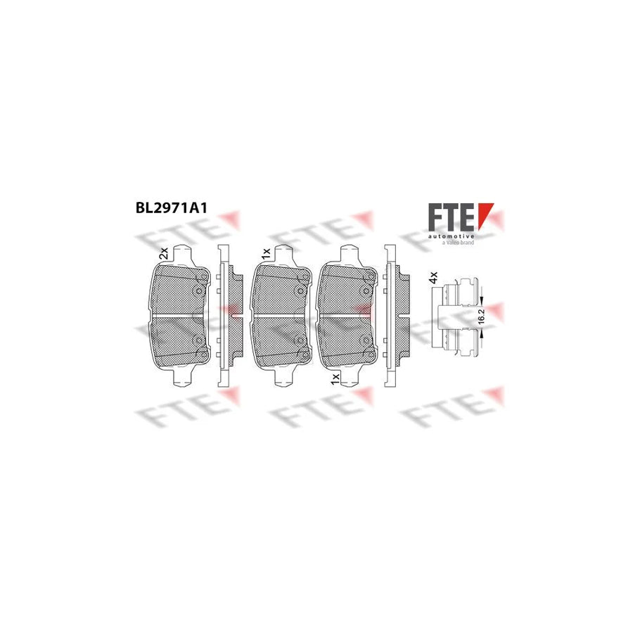 FTE Bl2971A1 Brake Pad Set