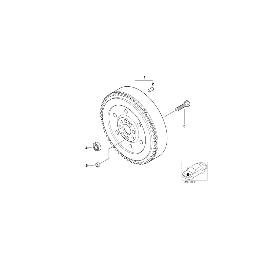 Genuine BMW 21217512329 E46 Twin Mass Flywheel (Inc. 330d & 330xd)