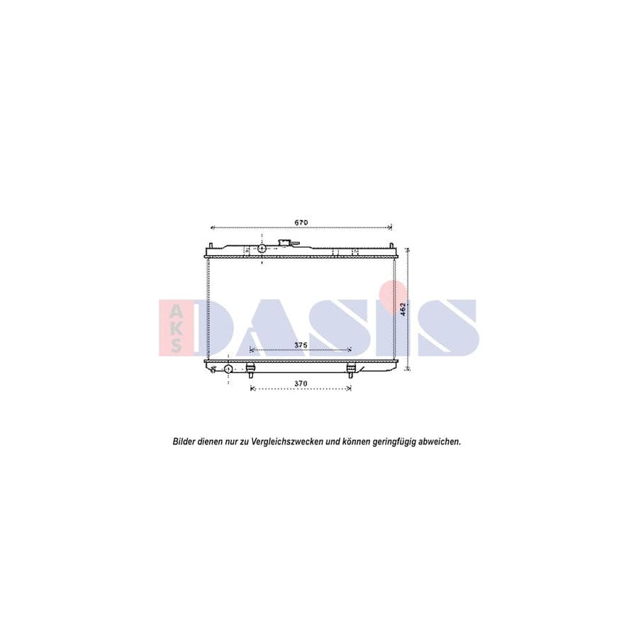 AKS Dasis 070133N Engine Radiator for Nissan Almera Classic Saloon (B10)