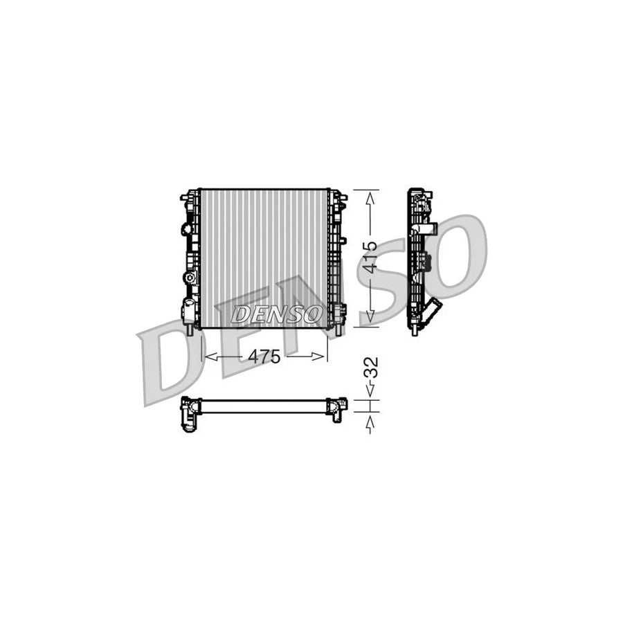 DENSO DRM23015 Engine Radiator