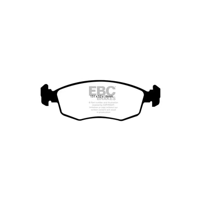 EBC PD11KF353 Fiat Punto Greenstuff Front Brake Pad & GD Disc Kit - TRW Caliper 2 | ML Performance UK Car Parts