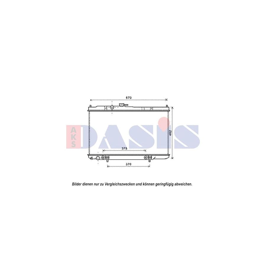 AKS Dasis 070134N Engine Radiator for Nissan Almera Classic Saloon (B10)