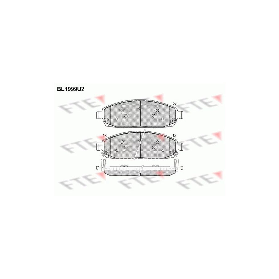 FTE 9010585 Brake Pad Set