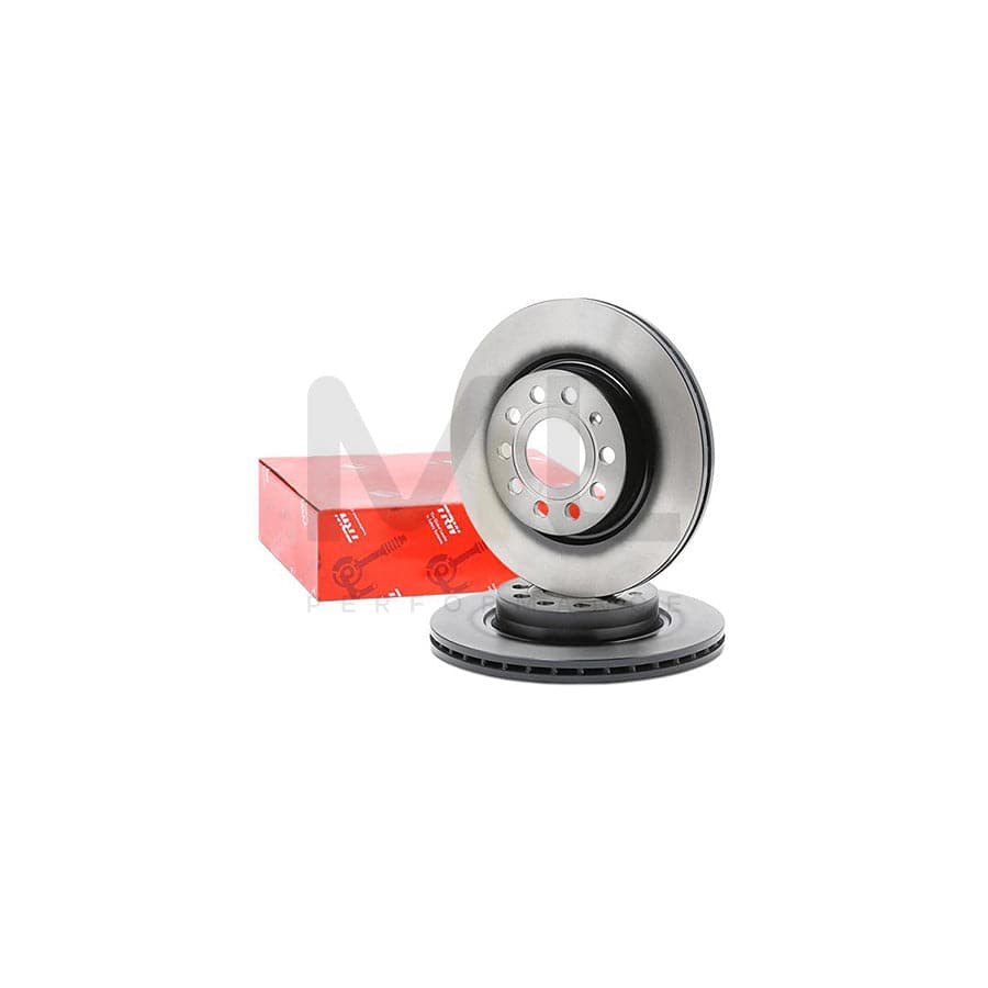 TRW DF4294 Brake Disc Vented, Painted, High-carbon  - 1 piece