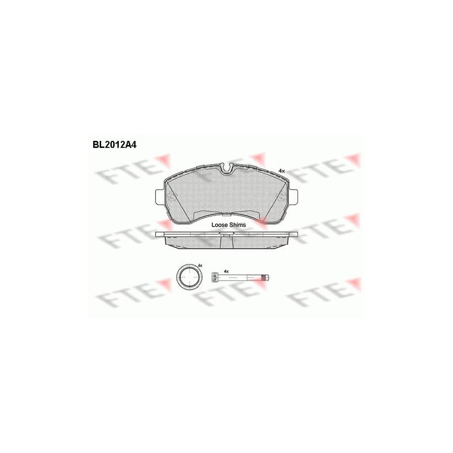 FTE Bl2012A4 Brake Pad Set