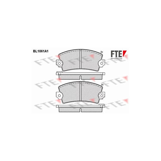 FTE Bl1061A1 Brake Pad Set for Peugeot 104