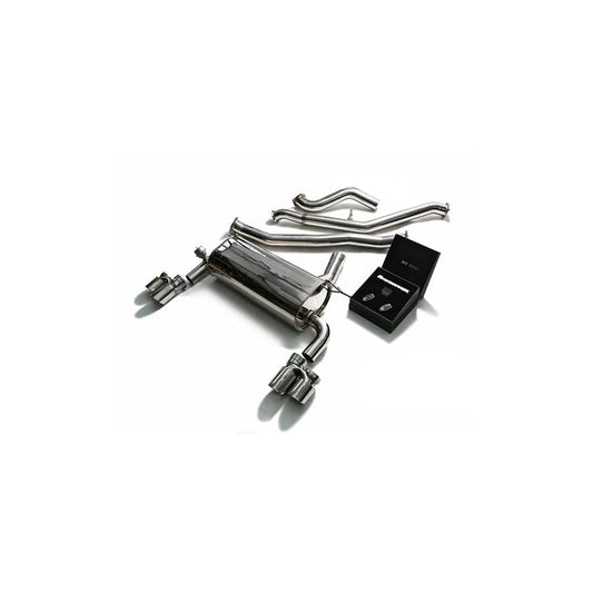 Armytrix BN20B20-BDD+BF32T-QS42C Valvetronic Exhaust System BMW 328i GT F34 2013-2015 with Quad chrome 3.15"