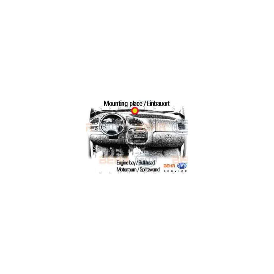 Hella 8EW 009 100-121 Interior Blower