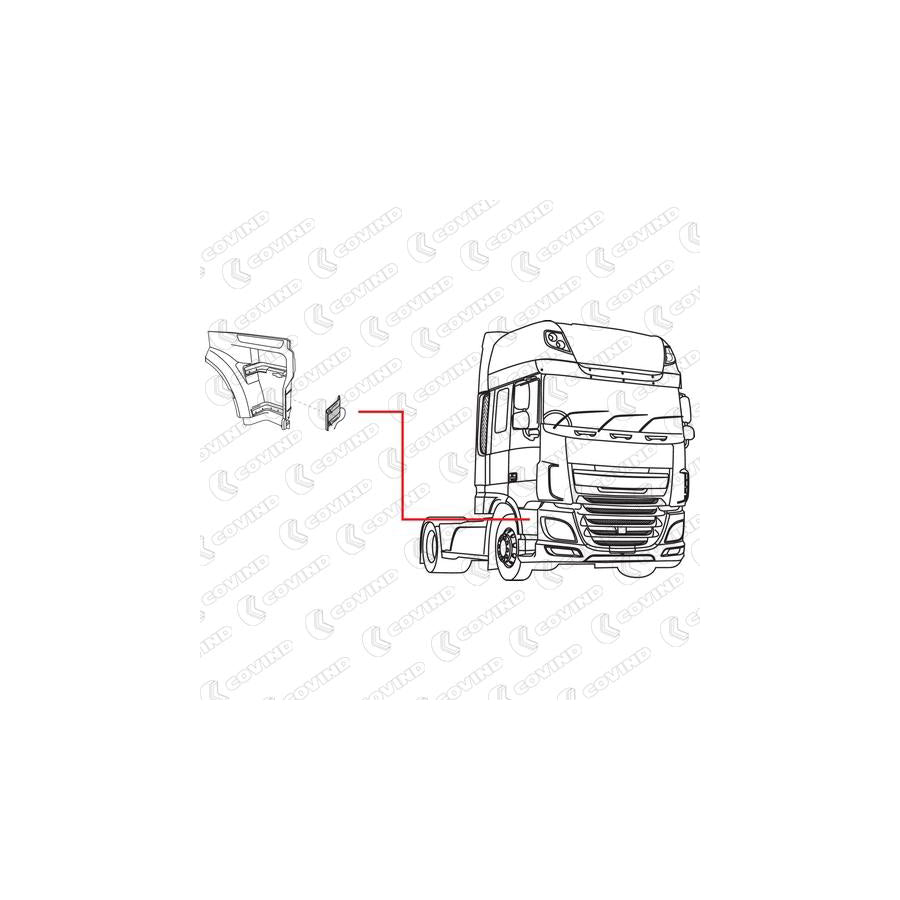 Covind Xf6/250 Panelling, Mudguard