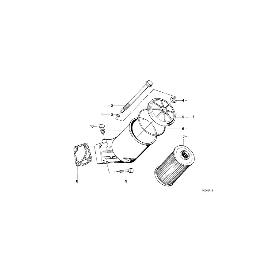 Genuine BMW 11421711074 E34 E32 Screw (Inc. 535i, 735iL & 730iL)